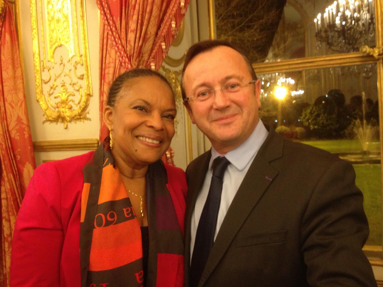 Avec Christiane TAUBIRA